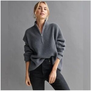 Jenni Kayne Cashmere Half Zip Sweater